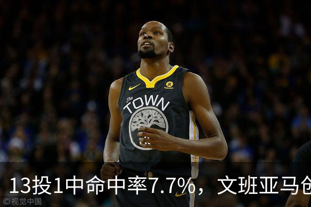 13投1中命中率7.7%，文班亚马创生涯最低纪录